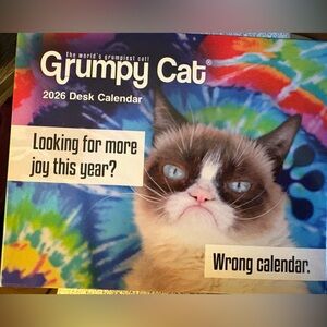 2026 Desk Calendar - Colorful Tie-Dye Cover